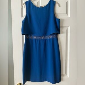 Marc New York Cobalt Blue Midi Dress with Lace